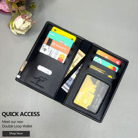 Mini long Leather Kangroo Wallet