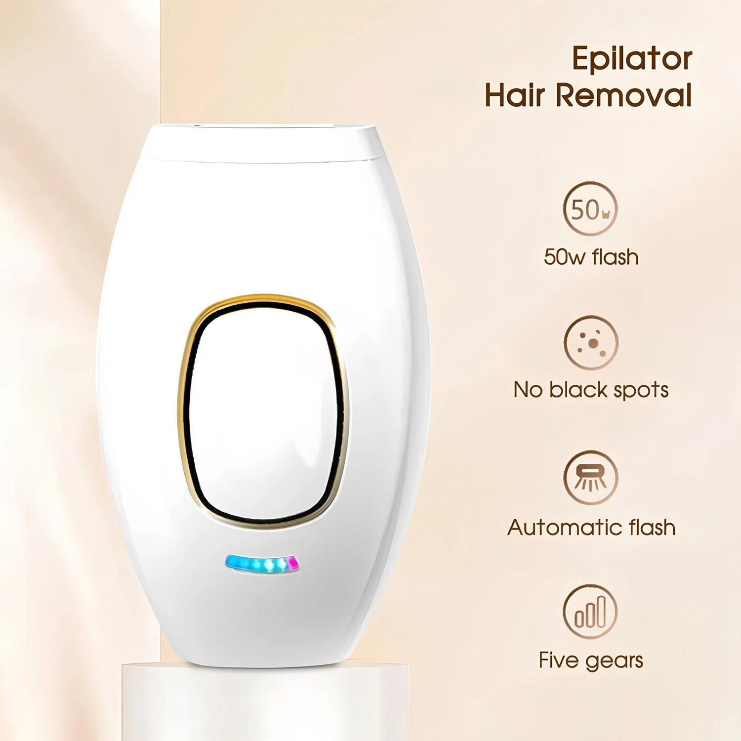 Mini Portable Laser Hair Removal Device — Pain-Free & Long-Lasting Smooth Skin