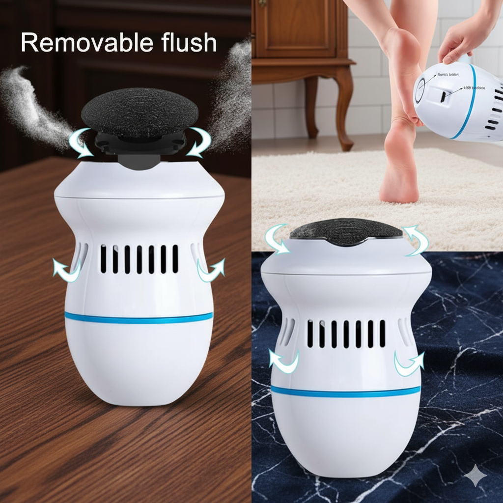 Miraj Mart™ Electric Callus Remover – Salon-Quality Smooth Feet at Home