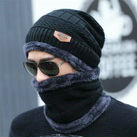 Winter Knitting Skull Cap and Neck Scarf Wool Warm (Special Offer Buy 1 get 1 free)
