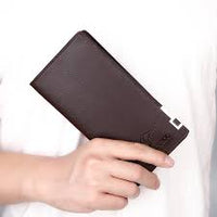 KANGROO Slim Long Mobile Money and Card Holder Leather Wallet for Men's